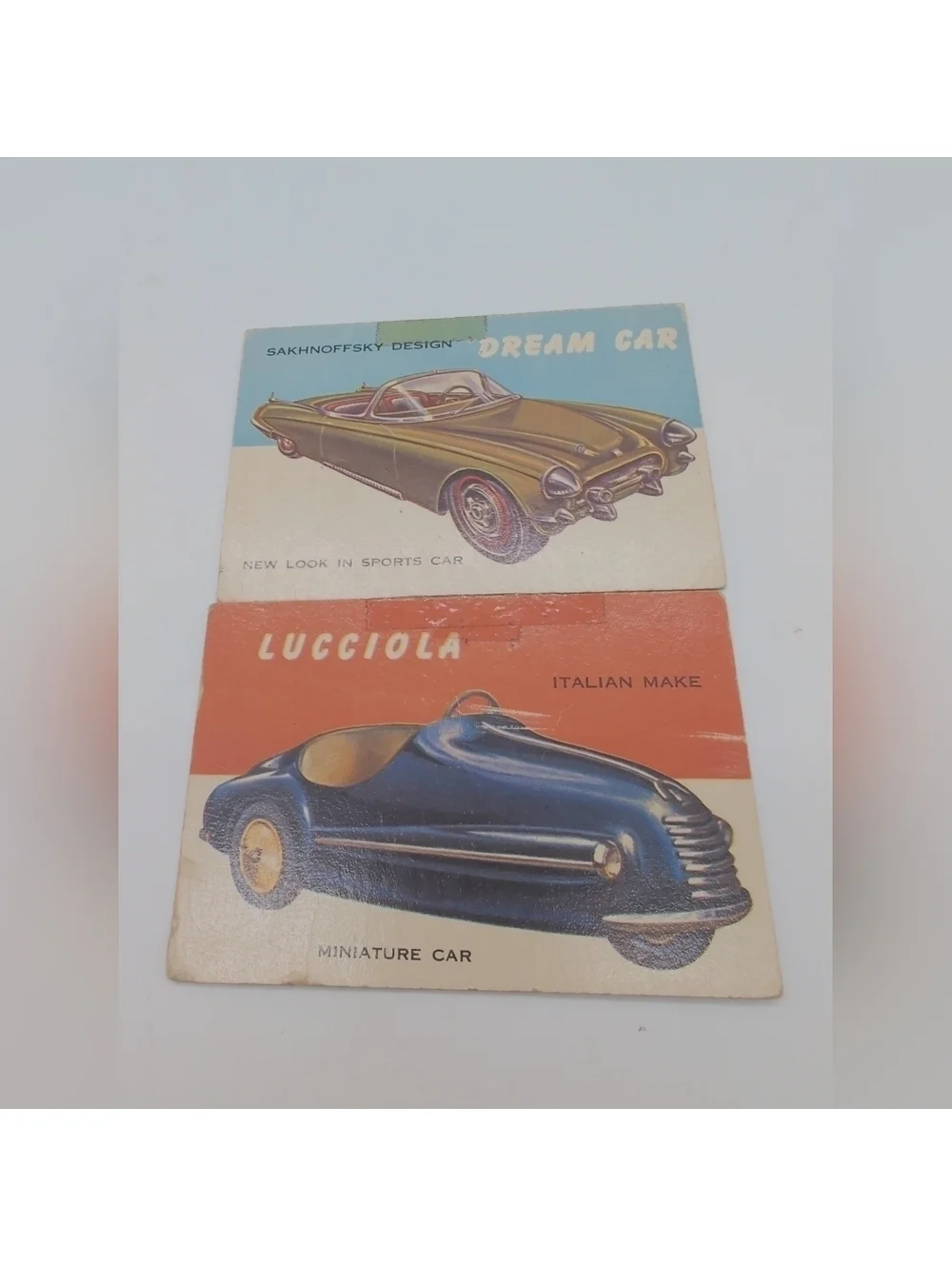 1954 Topps Car Card Set 6 Prototypes Cemo Turbo, Lucciola, Allen Williams++